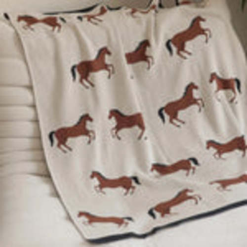 horse knit baby blanket – Bridle Up Hope Shop