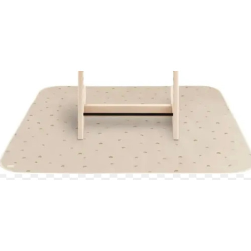mushie Baby Splat Mat 42.5x42.5 Inch (Rainbows) | Water Resistant for Under High Chair and Infant Play