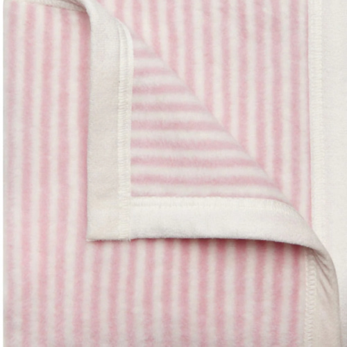 Sweet Pea Stripe Blush Mini Blanket