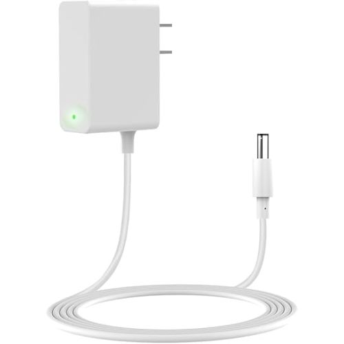 for Spectra Pump Charger, Power Cord for S1, S2, Plus, S3 Pro, SG Synergy Gold, SPS100, SPS200, 10FT Charging Cable, Led Light, White