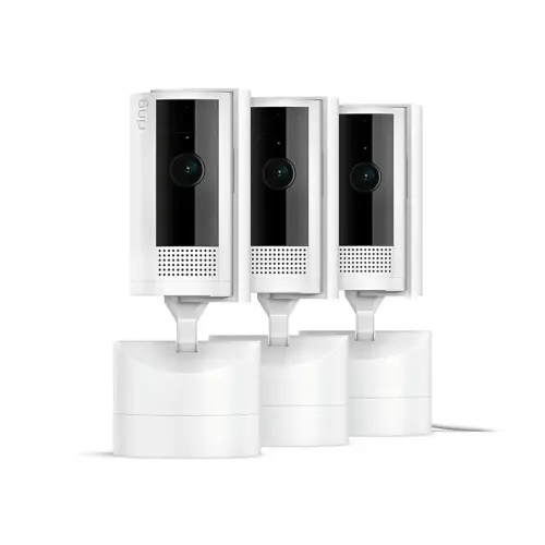 Ring Pan-Tilt Indoor Cam | See all around with 360° pan coverage, HD video, plus Two-Way Talk (2024 release) | 3-Pack, White
