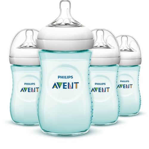 Philips AVENT Natural Bottle, Teal, 9 Ounce, 4 Count
