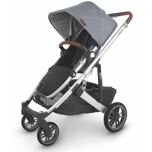 UPPAbaby OPEN BOX Cruz V2 Stroller - Gregory (Blue Melange/Silver/Saddle Leather)