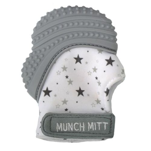Munch Baby Munch Mitt Teething Mitten in Grey