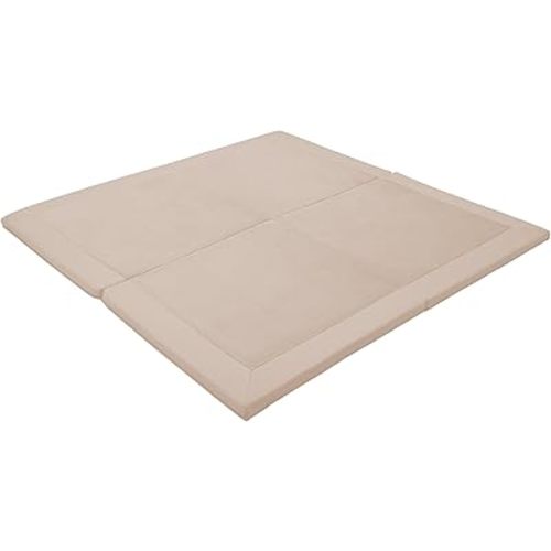 4-Section Folding Activity Mat - Beige