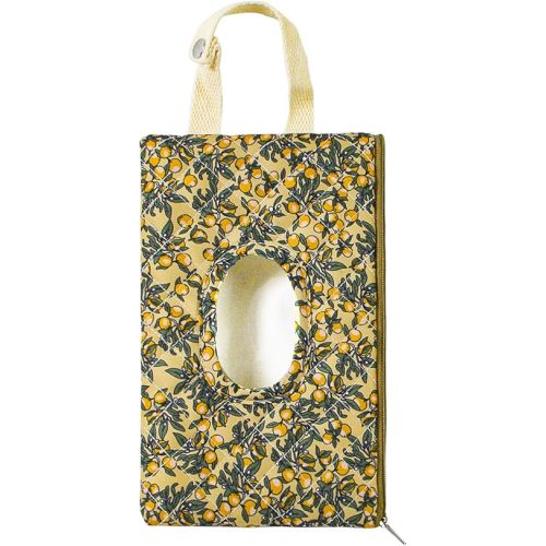 Quilted Baby Wipe Holder Floral Diaper Pouch Portable Quilted Wipes Bag for Car, Stroller