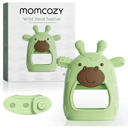 Momcozy Baby Teether Toys | Baby Teething Toys | Baby Teething Relief | Food Grade Silicone Teether Baby Toys | Baby Teether 0-6 Months | Teething Toy 6-12 Months | Baby Essential | Green