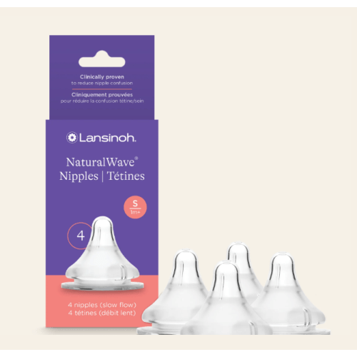 Lansinoh Slow Flow Nipples - 4pk