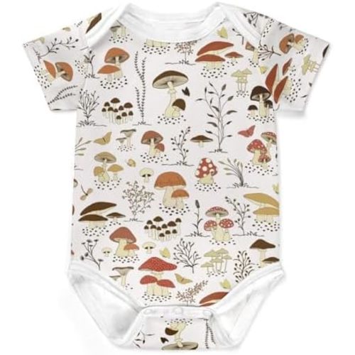 Cute Baby Onesie, Short Sleeve Infant Stuff Shower Gifts for Boys & Girls