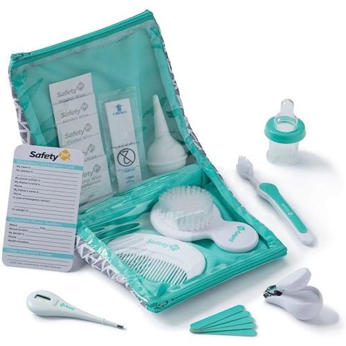 Safety 1st Deluxe Healthcare & Grooming Kit - Pyramids Aqua - 24 Pieces
