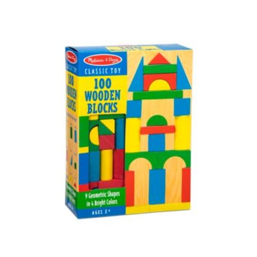 Wooden Building Blocks 100 Piece Set