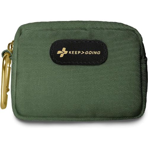 KEEP>GOING KeepGoing Small Travel First Aid Kit Kids – 60 Pc. Mini First Aid Kit for Purse, Diaper Bag, & Backpack with Latex-Free Bandages – 4 Oz., & 4.5 x 3.5 x 2 In, TSA-Approved - Hunter Green