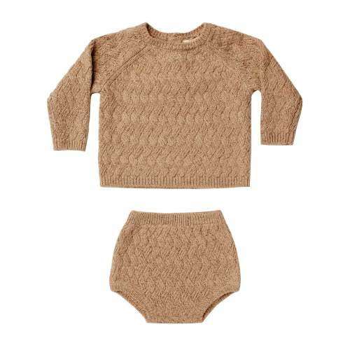 Mira Knit Set, Heathered Apricot