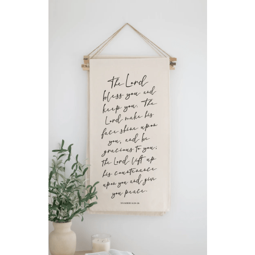 Hanging Scroll Banner | The Lord Bless You