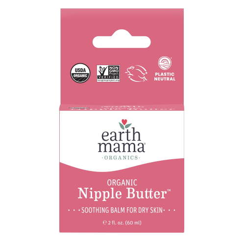 Earth Mama Organic Nipple Butter, Nipple Cream for Breastfeeding, 2oz