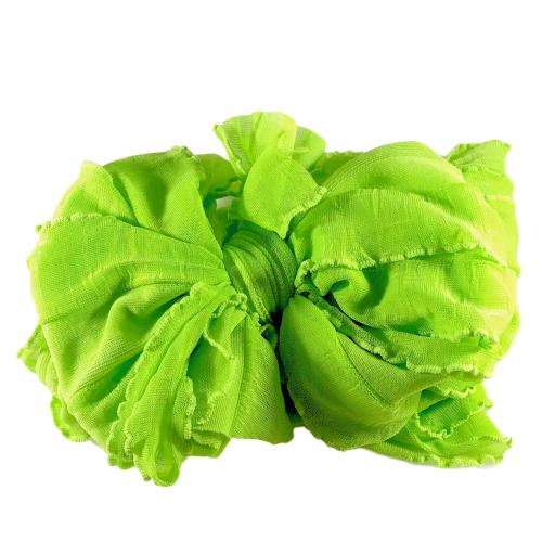 Ruffled Headband- Lime