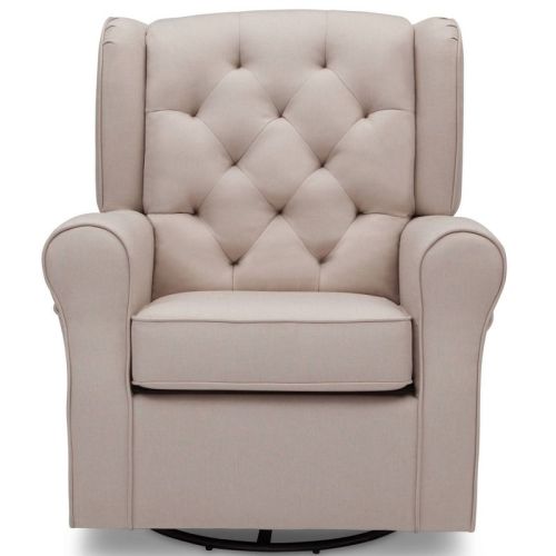 Delta Children Emma Nursery Glider Swivel Rocker Chair - French Gray
