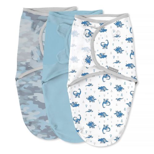 Swaddleme By Ingenuity Original Swaddle Wrap - Dino Mite - S/m - 0-3 Months - 3pk