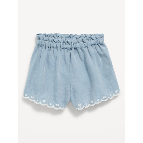 Scallop-Trim Shorts for Baby, 0-3M