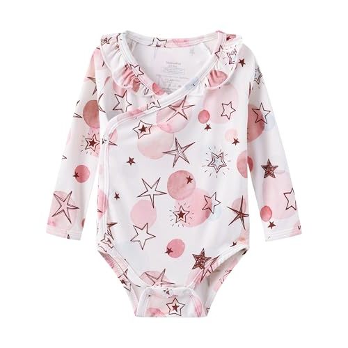 BambooBud Baby Bodysuits Unisex Bodysuit Boys Girls Clothes Snap Pajamas Viscose from Bamboo Infant Toddler Sleepwear