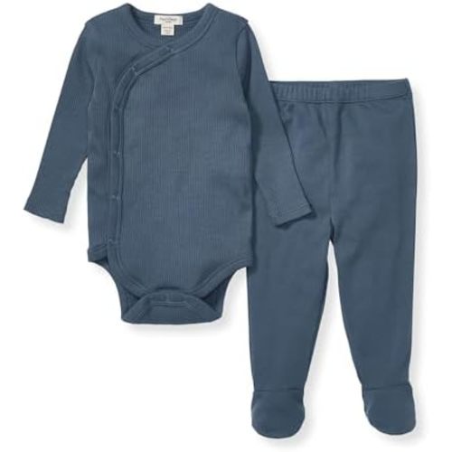 Burt's Bees Baby Unisex Bodysuit and Pant Set, 100% Organic Cotton