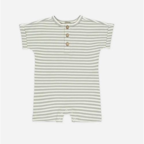 Short Sleeve One-Piece || Sage Stripe – Cheeky Baby Boutique Rome