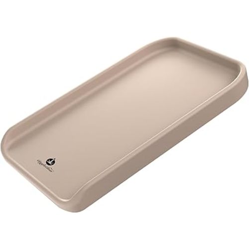 Baby Changing Pad, Waterproof Durable PU Changing Pad, Wipe-Clean, Diaper Changing Pad for Baby, Khaki