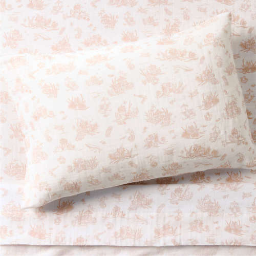 Seafield Pink Supersoft Organic Cotton Kids Twin Sheet Set by Jake Arnold