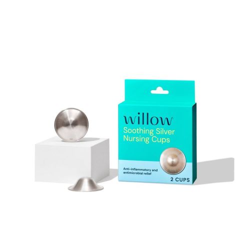 WILLOW Silver Nursing Nipple Shield Cups - 2pk