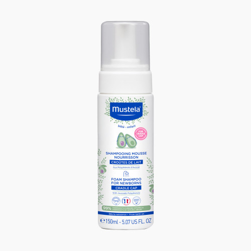 Mustela Cradle Cap Foam Shampoo for Newborns - 5.07 Fl. Oz.