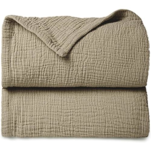 Lulu moon Muslin Quilt Blanket, Crib Blanket for Baby and Toddler,47x47 Inches(Olive) - S-olive - Baby Blanket-Solid