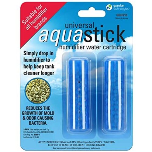 Guardian Technologies GGHS15 Aquastick Antimicrobial Humidifier Treatment, 2-Pack, Pure Guardian Humidifiers, Evaporative Humidifier Water Tanks