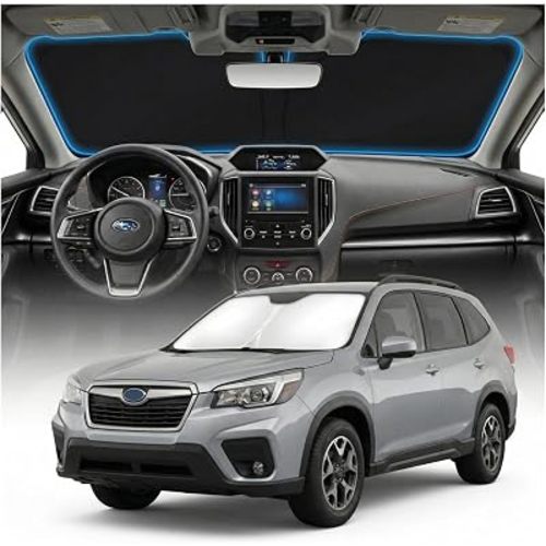 for Subaru Forester Sun Shade Windshield Cover - Custom Fit Forester Accessories 2019-2025 2026 Sunshade Foldable UV Protection & Heat Shield Sun Visor Accessories