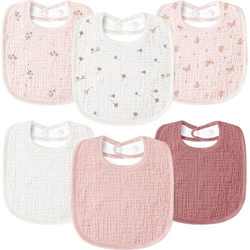 Muslin Baby Drool Bibs