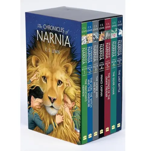 The Chronicles of Narnia 7-Book Box Set + Trivia Book Includes The Magician's Nephew,The Lion the Witch and the Wardrobe, The Horse and His Boy,Prince Caspian, The Voyage of the Dawn Treader ,The Silver Chair, The Last Battle, +Trivia Book +Bookmark