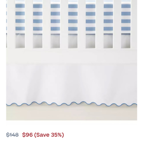 Wave Crib Skirt | Serena and Lily