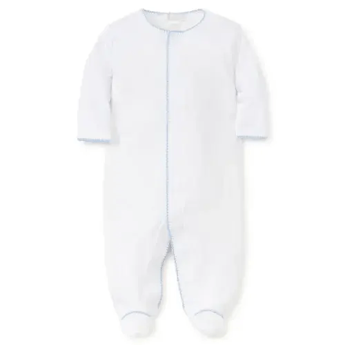 White/Blue New Premier Basics Footie
