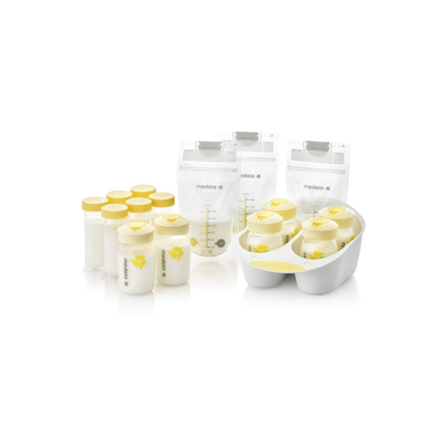 Medela Breast Milk Storage Solution Set, Breastfeeding Supplies & Containers, Breastmilk Organizer, Made Without BPA