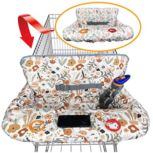 Shopping Cart Cover for Baby, Waterproof Grocery Cart & High Chair Cover