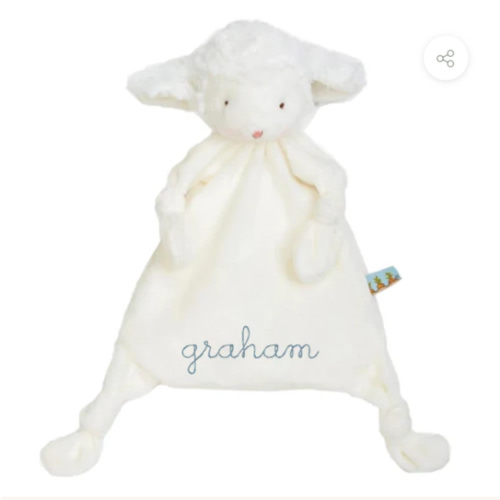 Knotted Lovey White Lamb