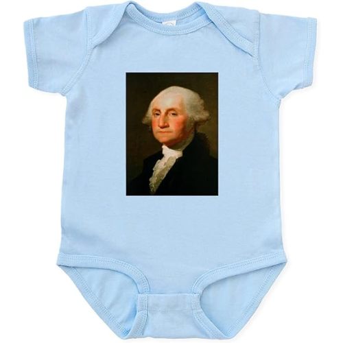 CafePress Founding Fathers: George Washington Infant Bodysui Cute Infant Bodysuit Baby Romper