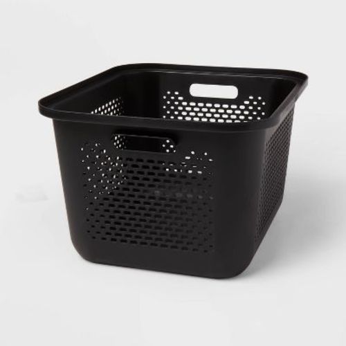 Medium Decorative Plastic Bin with Cutout Handles - Brightroom™