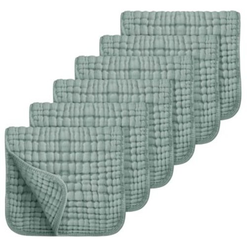 6PCS Muslin Cotton Baby Washcloths 25x50cm Ultra Soft for Sensitive Skin Machine Washable