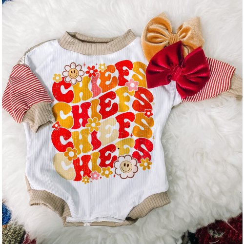 Floral Kansas Bubble Romper With Snaps| Baby Shower Gift, Baby Romper, Baby Body Suit