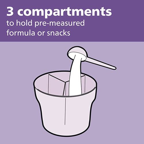 Philips AVENT Powder Formula Dispenser and Snack Cup For Unisex Baby, Grey, SCF135/18