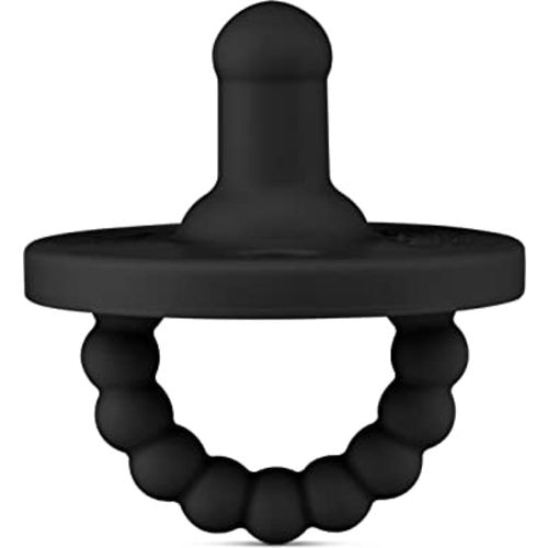 Ryan & Rose Cutie PAT Pacifier Teether (Stage 1, Black)