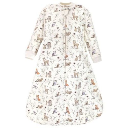 Hudson Baby Infant Girl Premium Quilted Long Sleeve Sleeping Bag and Wearable Blanket, Enchanted Forest