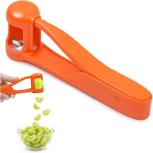 WhiteRhino Grape Cutter for Toddlers 1-3,Grape Slicer for babys Cherry Tomato Strawberry Sandwich Cutter for Kids Lunch Accessories,Grape Slicer Kitchen Gadget Grape Quarter