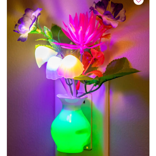 LED Night Light - Floral Multi