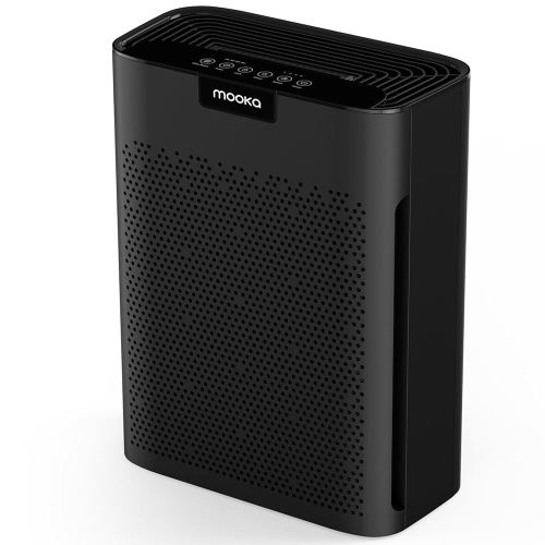 Air Purifiers for Home Large Room 2200 Ft² with Washable Filters, MOOKA H13 HEPA Filter Pet Air Purifier for Bedroom with Fragrance, Air Cleaner for Smoke Dust Pollen Pets Hair Odor, KJ190L Black